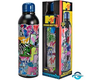 MAGS MTV Music - Trinkflasche / Wasserflasche - Thermoflasche - Edelstahl - 700 ml