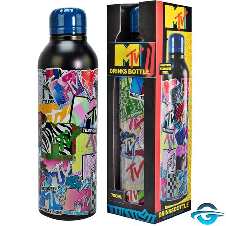 MAGS Mags - MTV Music - Trinkflasche / Wasserflasche - Thermoflasche - Edelstahl - 700 ml MAGS Mags - MTV Music - Trinkflasche / Wasserflasche - Thermoflasche - Edelstahl - 700 ml