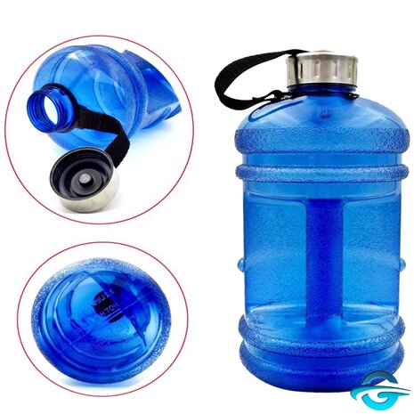 MAGS Mags - Sportflasche XXL inkl. Griff - Blue - 27cm - 2200ml MAGS Mags - Sportflasche XXL inkl. Griff - Blue - 27cm - 2200ml