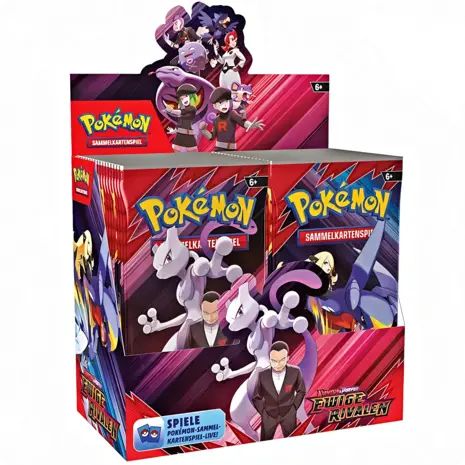 Pokémon Pokémon TCG Karmesin & Purpur – Ewige Rivalen Booster Sammelkarten Display (36 Booster) - Deutsche Version Pokémon Pokémon TCG Karmesin & Purpur – Ewige Rivalen Booster Sammelkarten Display (36 Booster) - Deutsche Version