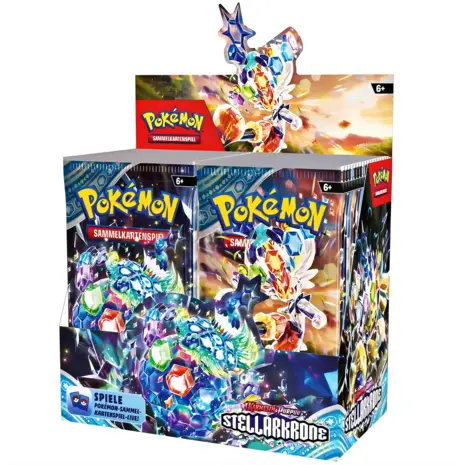Pokémon Pokémon TCG Karmesin & Purpur – Stellarkrone Booster Sammelkarten Display (36 Booster) - Deutsche Version Pokémon Pokémon TCG Karmesin & Purpur – Stellarkrone Booster Sammelkarten Display (36 Booster) - Deutsche Version