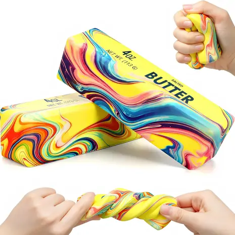 W&Q Anti-Stress Tie-Dye Butter Squishy – Slow-Rising Fidget Toy & TikTok Trend (13 cm) W&Q Anti-Stress Tie-Dye Butter Squishy – Slow-Rising Fidget Toy & TikTok Trend (13 cm)