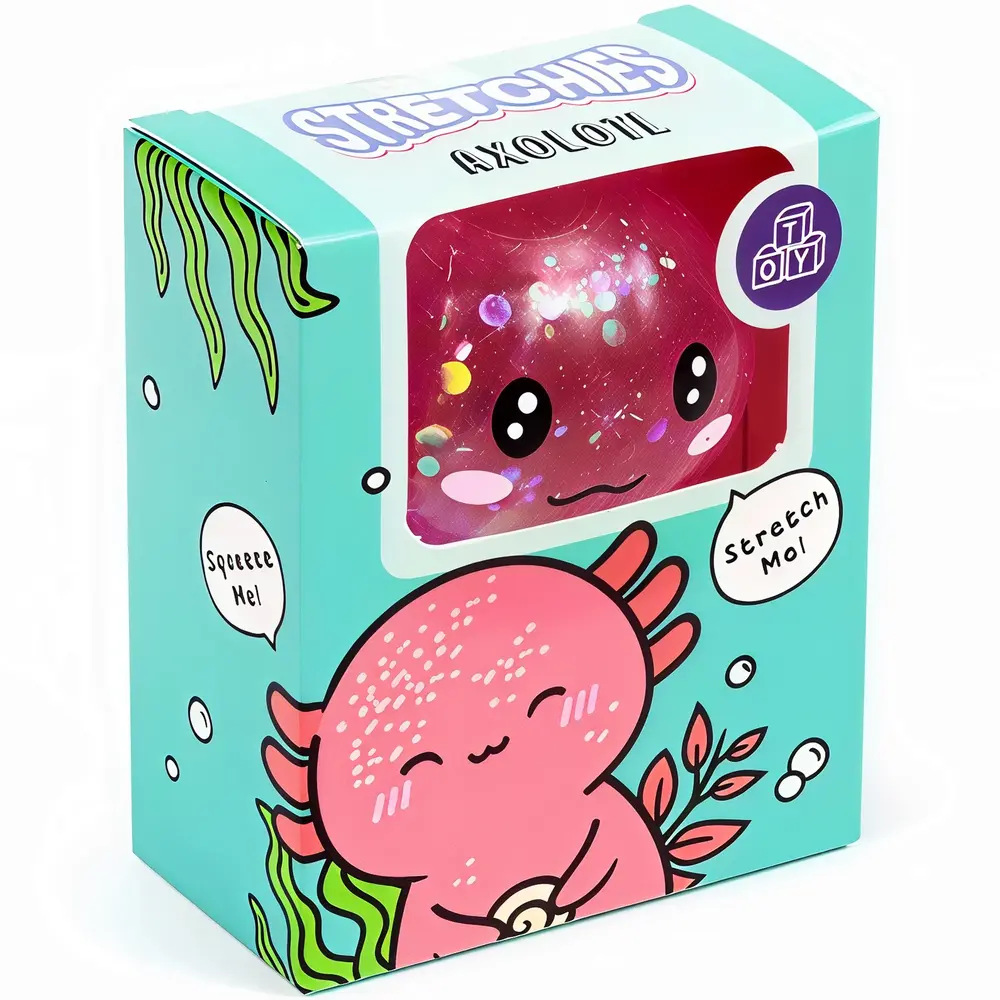 Puckator Anti-Stress Stretchies Axolotl Squishy Pink – Fidget Toy Glitzer Quetschtier & Knautschspielzeug TikTok Trend (9 cm) Puckator Anti-Stress Stretchies Axolotl Squishy Pink – Fidget Toy Glitzer Quetschtier & Knautschspielzeug TikTok Trend (9 cm)