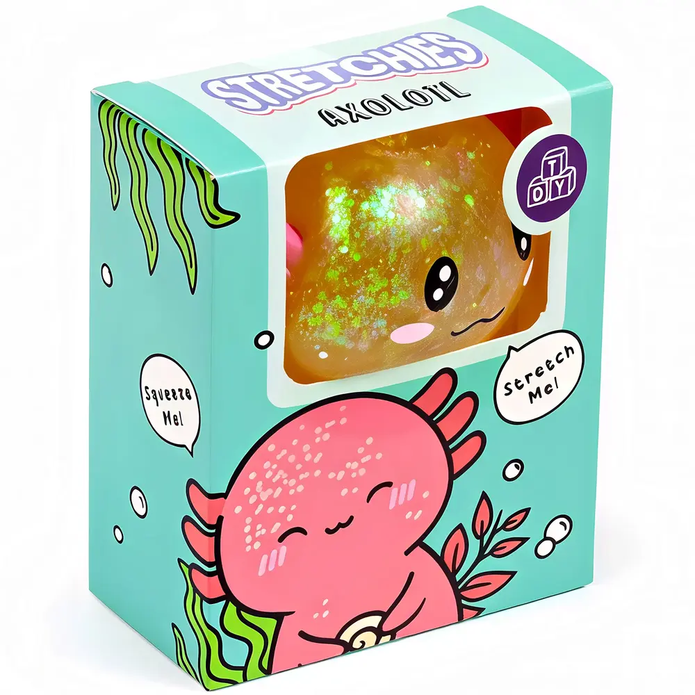 Puckator Anti-Stress Stretchies Axolotl Squishy Yellow – Fidget Toy Glitzer Quetschtier & Knautschspielzeug TikTok Trend (9 cm) Puckator Anti-Stress Stretchies Axolotl Squishy Yellow – Fidget Toy Glitzer Quetschtier & Knautschspielzeug TikTok Trend (9 cm)