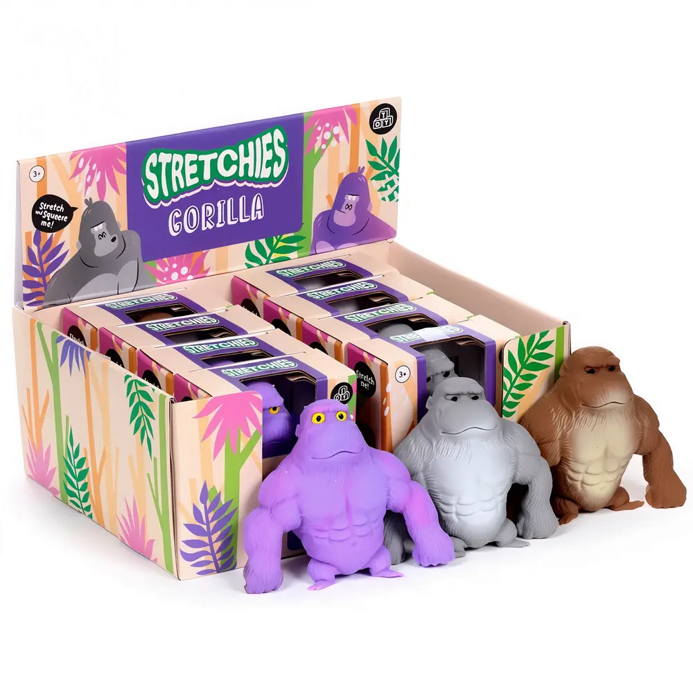 Puckator Anti-Stress Stretchies Gorilla Braun – Fidget Toy Dehnbares Quetschspielzeug & Knautschtier TikTok Trend (9,5 cm) Puckator Anti-Stress Stretchies Gorilla Braun – Fidget Toy Dehnbares Quetschspielzeug & Knautschtier TikTok Trend (9,5 cm)