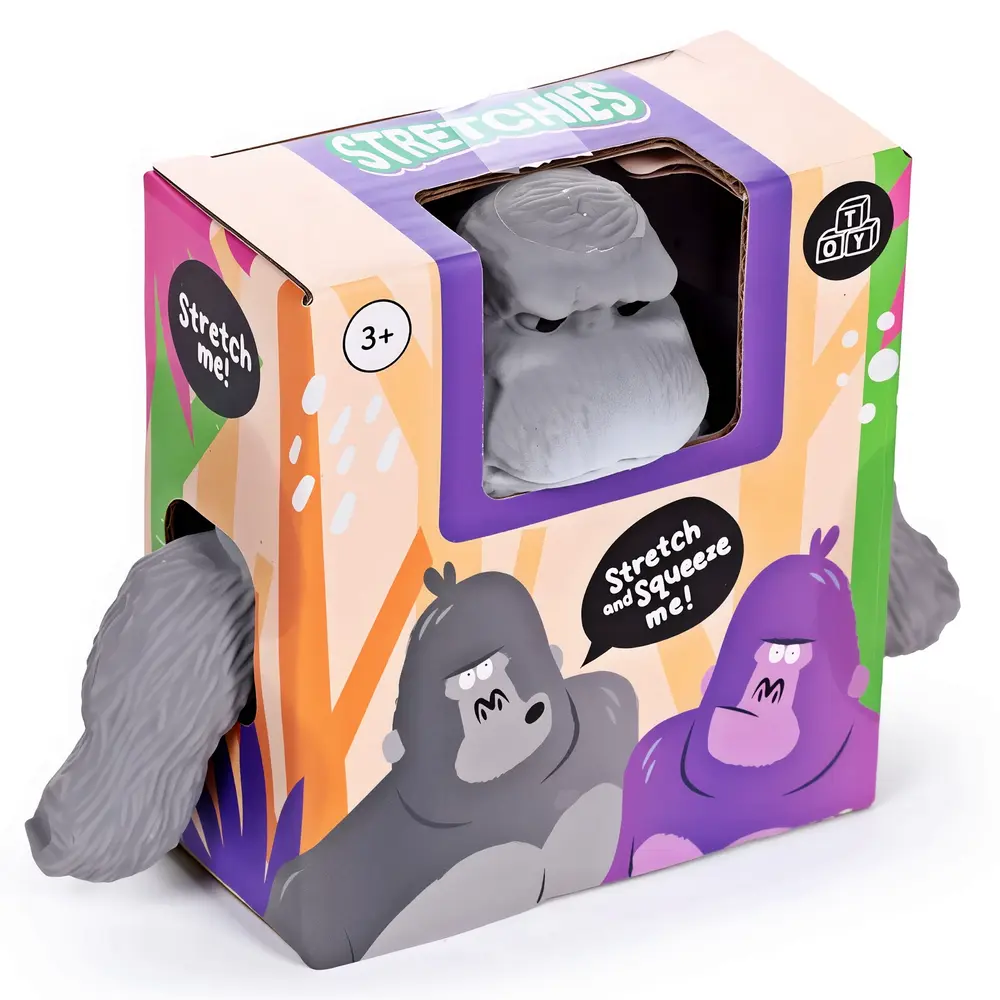 Puckator Anti-Stress Stretchies Gorilla Grau – Fidget Toy Dehnbares Quetschspielzeug & Knautschtier TikTok Trend (9,5 cm) Puckator Anti-Stress Stretchies Gorilla Grau – Fidget Toy Dehnbares Quetschspielzeug & Knautschtier TikTok Trend (9,5 cm)