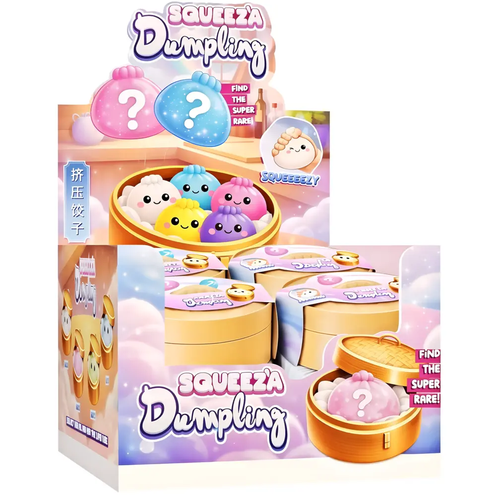 JoyToy Squeez'a XXL Dumpling Squishy - Fidget Toy Mystery Blind Box TikTok Trend (10 cm) JoyToy Squeez'a XXL Dumpling Squishy - Fidget Toy Mystery Blind Box TikTok Trend (10 cm)