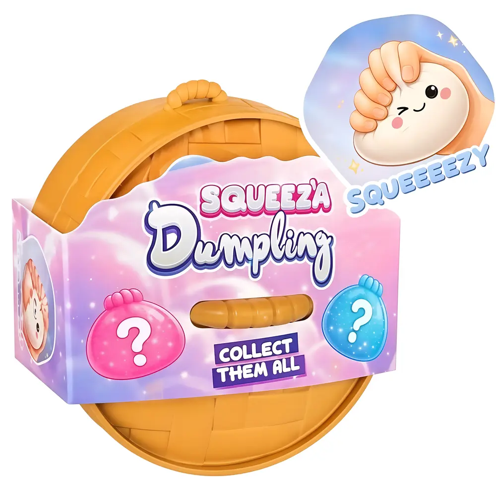 JoyToy Squeez'a XXL Dumpling Squishy - Fidget Toy Mystery Blind Box TikTok Trend (10 cm) JoyToy Squeez'a XXL Dumpling Squishy - Fidget Toy Mystery Blind Box TikTok Trend (10 cm)
