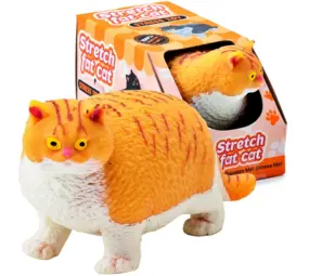 Puckator Anti-Stress Stretch Fat Cat Orange (10 cm)