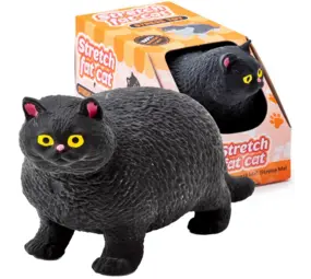 Puckator Anti-Stress Stretch Fat Cat Black (10 cm)