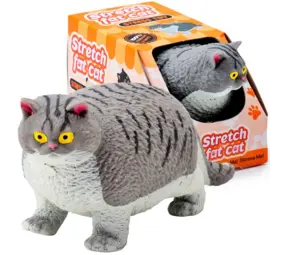 Puckator Anti-Stress Stretch Fat Cat Grey (10 cm)