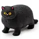 Puckator Anti-Stress Stretch Fat Cat Black – Dehnbarer Katzen Squishy mit Sand-Füllung Fidget Toy TikTok Trend (10 cm)