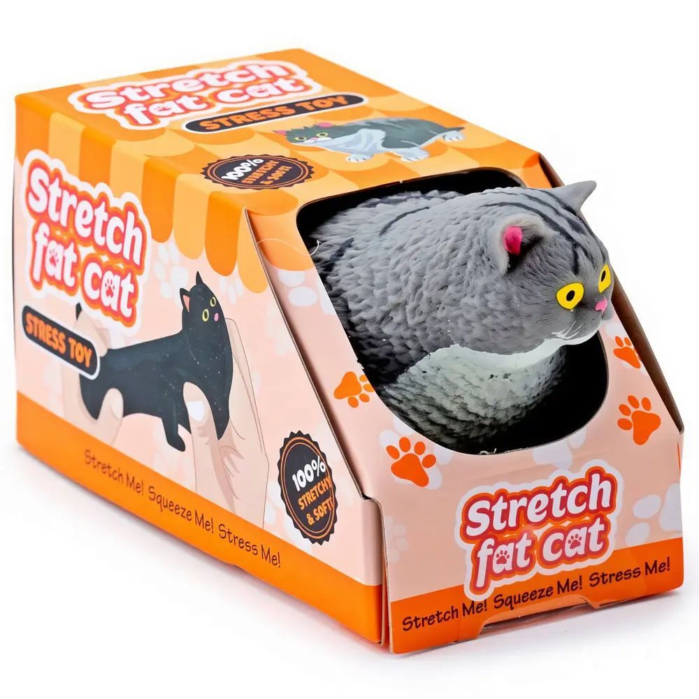 Puckator Anti-Stress Stretch Fat Cat Grey – Dehnbarer Katzen Squishy mit Sand-Füllung Fidget Toy TikTok Trend (10 cm) Puckator Anti-Stress Stretch Fat Cat Grey – Dehnbarer Katzen Squishy mit Sand-Füllung Fidget Toy TikTok Trend (10 cm)
