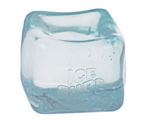 Out of the Blue Ice Cube Squishy Antistress Eiswürfel Clear Glasklar (5,5 cm)