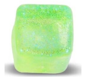 Toi Toys Ice Cube Glitter Sugar Squishy Anti-Stress Maltose Eiswürfel Neon-Grün (6 cm)