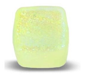 Toi Toys Ice Cube Glitter Sugar Squishy Anti-Stress Maltose Eiswürfel Neon-Gelb-Grün (6 cm)