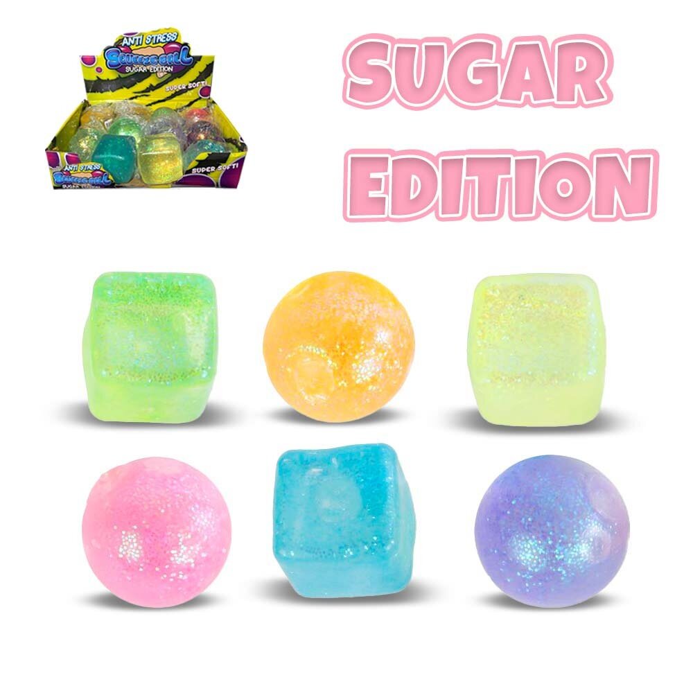 Toi Toys Ice Cube Glitter Sugar Squishy Anti-Stress Maltose Eiswürfel Blau - Fidget Toy Squeeze Cube TikTok Trend (5,5 cm) Toi Toys Ice Cube Glitter Sugar Squishy Anti-Stress Maltose Eiswürfel Blau - Fidget Toy Squeeze Cube TikTok Trend (5,5 cm)