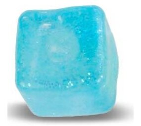 Toi Toys Ice Cube Glitter Sugar Squishy Anti-Stress Maltose Eiswürfel Blau (6 cm)