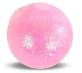 Toi Toys Ice Ball Glitter Sugar Squishy Anti-Stress Maltose Eisball Pink (5,5 cm)