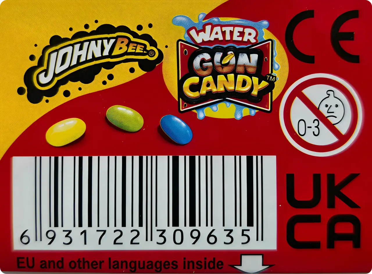 Johny Bee Water Gun Jelly Candy Blue 20g – Wasserpistole mit Süßigkeiten Johny Bee Water Gun Jelly Candy Blue 20g – Wasserpistole mit Süßigkeiten