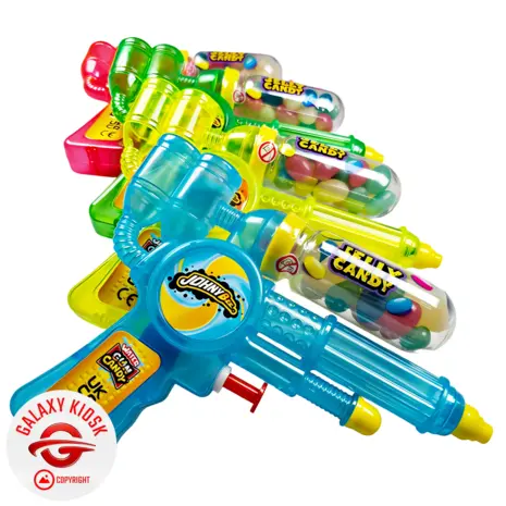 Johny Bee Water Gun Jelly Candy Green 20g – Wasserpistole mit Süßigkeiten