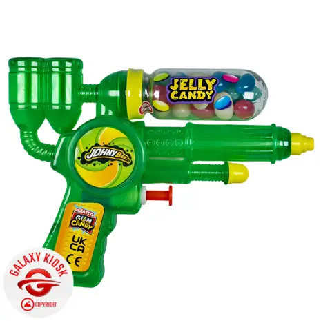 Johny Bee Water Gun Jelly Candy Green 20g – Wasserpistole mit Süßigkeiten