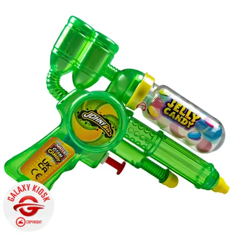 Johny Bee Water Gun Jelly Candy Green 20g – Wasserpistole mit Süßigkeiten