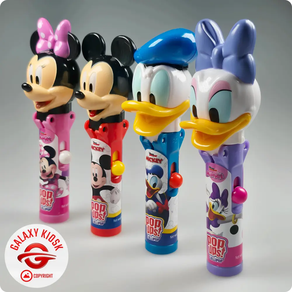 BIP Pop Ups Disney Lollipop Mickey Mouse 10g – Lutscher mit Spielzeug-Schutzhülle