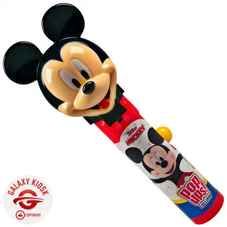 BIP Pop Ups Disney Lollipop Mickey Mouse 10g – Lutscher mit Spielzeug-Schutzhülle
