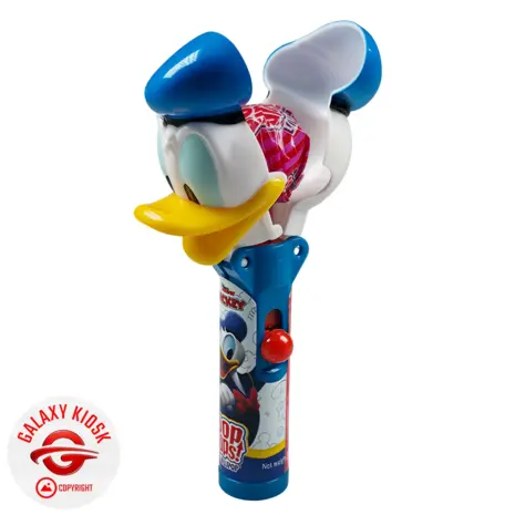 BIP Pop Ups Disney Lollipop Dagobert Duck 10g – Lutscher mit Spielzeug-Schutzhülle