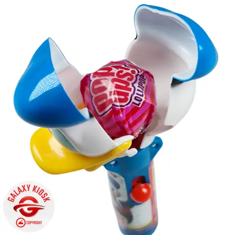 BIP Pop Ups Disney Lollipop Dagobert Duck 10g – Lutscher mit Spielzeug-Schutzhülle