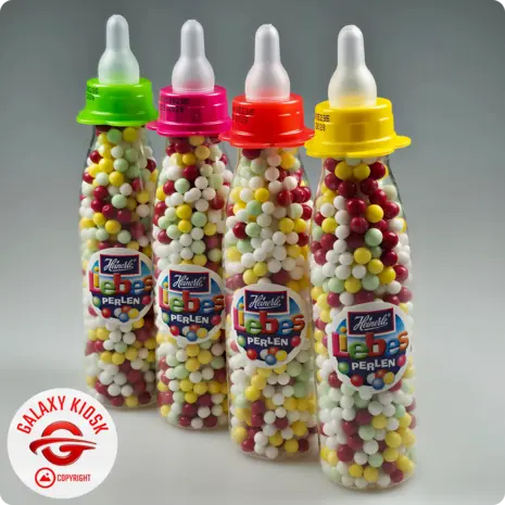 Heinerle Heinerle Liebesperlen Babyflasche 75g – Bunte Zucker-Dragees als Babyflasche Spielzeug (1 Stück / Farbe Zufall) Heinerle Heinerle Liebesperlen Babyflasche 75g – Bunte Zucker-Dragees als Babyflasche Spielzeug (1 Stück / Farbe Zufall)