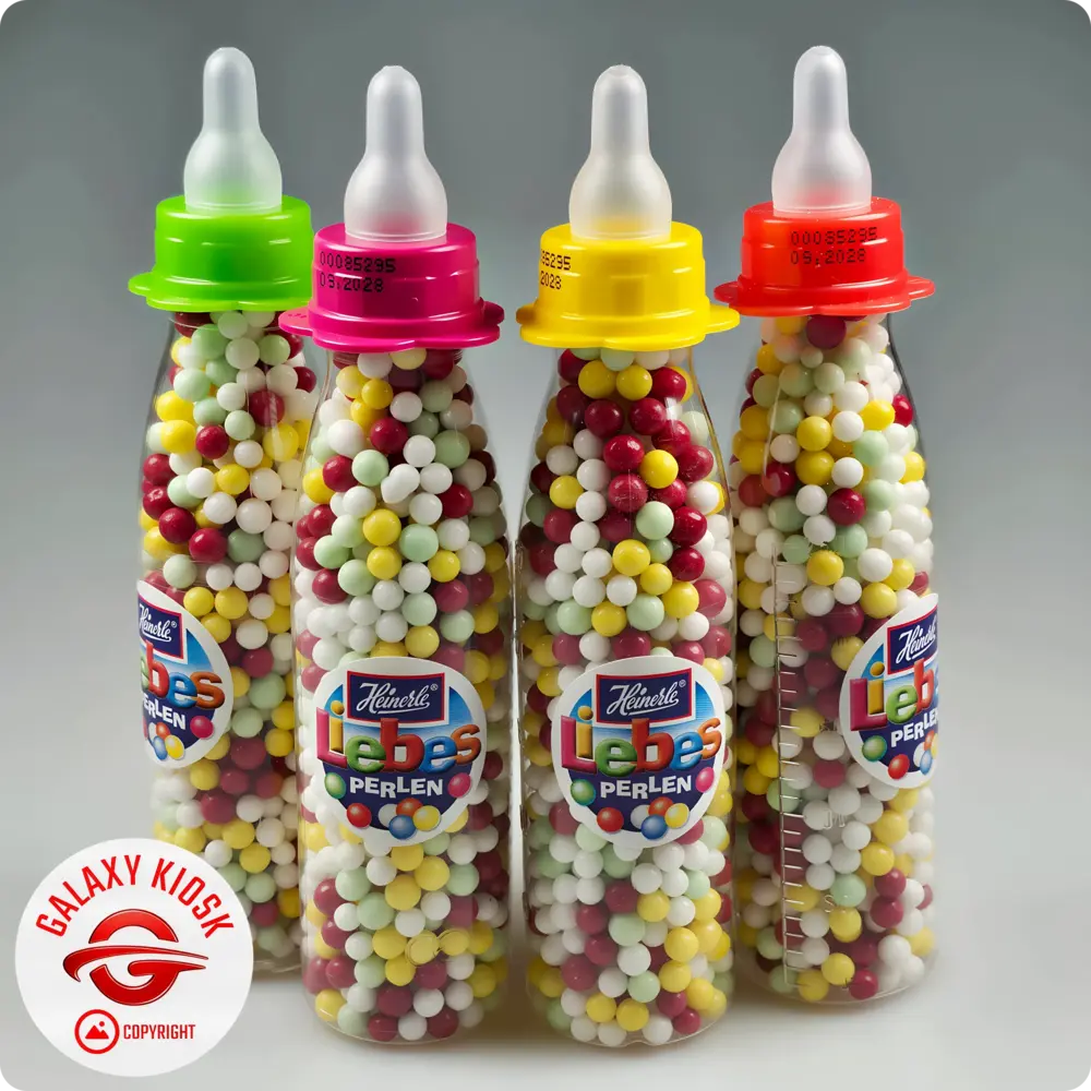 Heinerle Heinerle Liebesperlen Babyflasche 75g – Bunte Zucker-Dragees als Babyflasche Spielzeug (1 Stück / Farbe Zufall) Heinerle Heinerle Liebesperlen Babyflasche 75g – Bunte Zucker-Dragees als Babyflasche Spielzeug (1 Stück / Farbe Zufall)