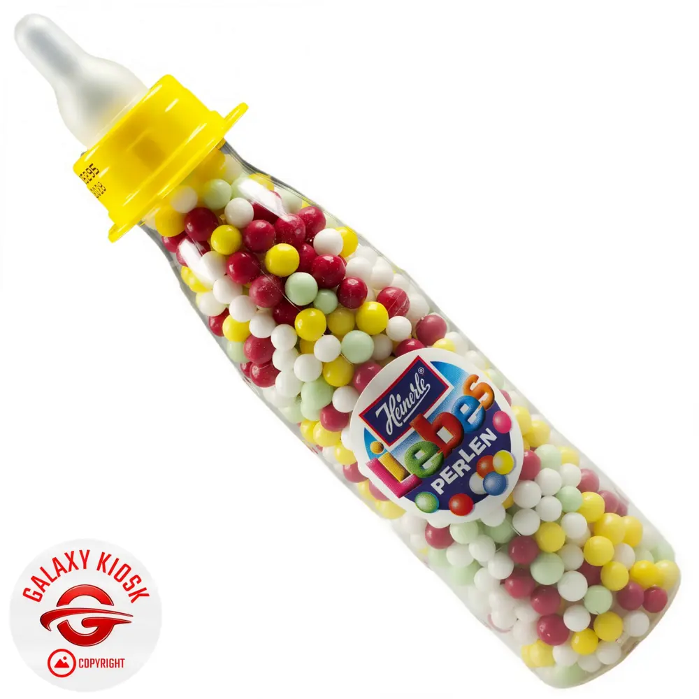 Heinerle Heinerle Liebesperlen Babyflasche 75g – Bunte Zucker-Dragees als Babyflasche Spielzeug (1 Stück / Farbe Zufall) Heinerle Heinerle Liebesperlen Babyflasche 75g – Bunte Zucker-Dragees als Babyflasche Spielzeug (1 Stück / Farbe Zufall)