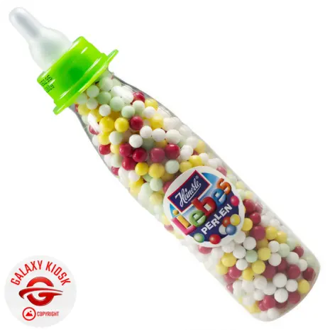 Heinerle Heinerle Liebesperlen Babyflasche 75g – Bunte Zucker-Dragees als Babyflasche Spielzeug (1 Stück / Farbe Zufall) Heinerle Heinerle Liebesperlen Babyflasche 75g – Bunte Zucker-Dragees als Babyflasche Spielzeug (1 Stück / Farbe Zufall)