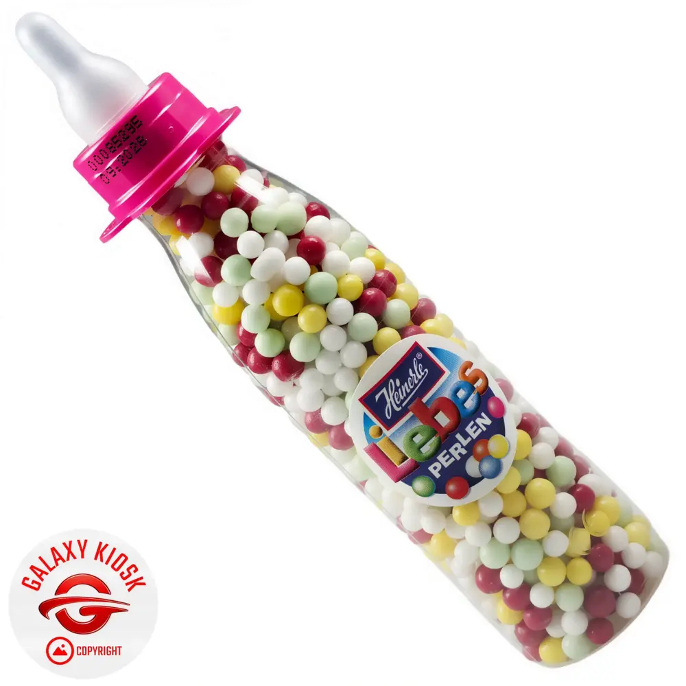 Heinerle Heinerle Liebesperlen Babyflasche 75g – Bunte Zucker-Dragees als Babyflasche Spielzeug (1 Stück / Farbe Zufall) Heinerle Heinerle Liebesperlen Babyflasche 75g – Bunte Zucker-Dragees als Babyflasche Spielzeug (1 Stück / Farbe Zufall)