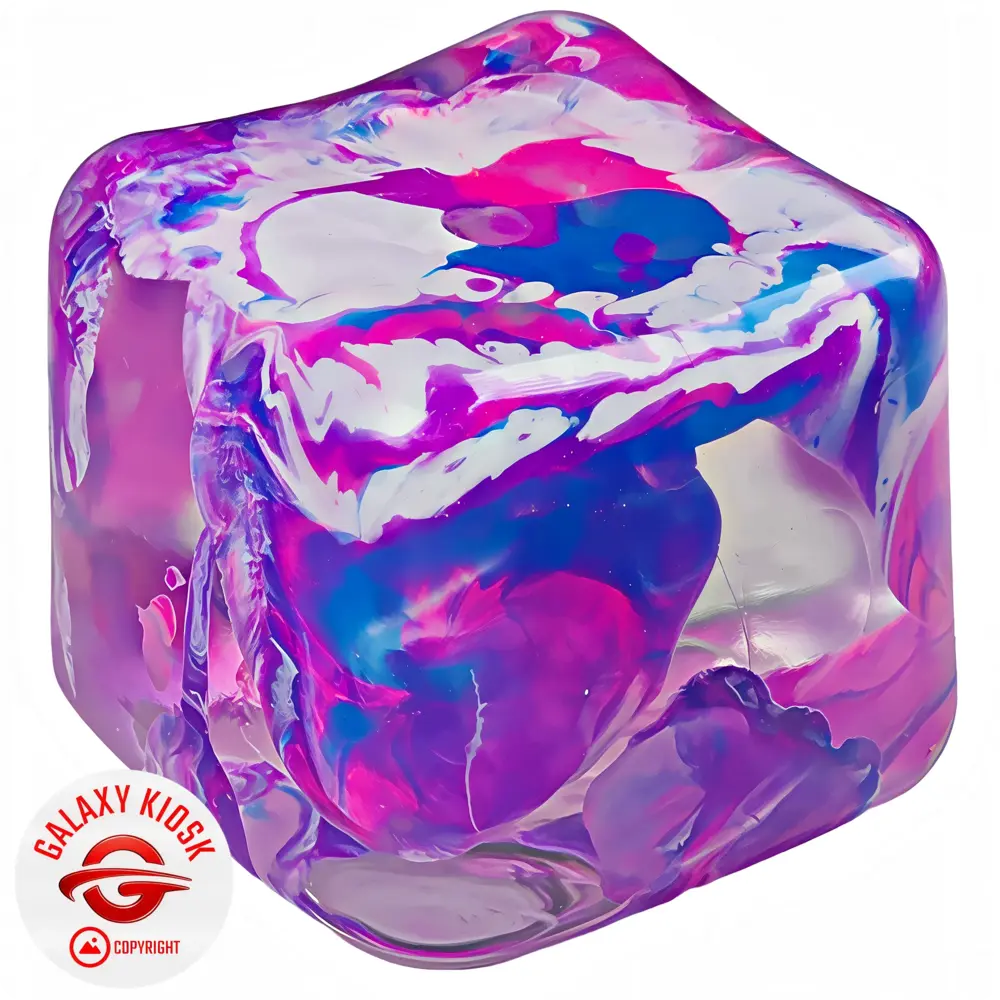 Fun Trading Squishy Ice Cube Maltose Würfel Lila 6 cm – TikTok Anti-Stress Spielzeug