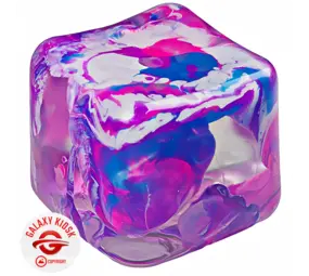 Fun Trading Squishy Ice Cube Maltose Würfel Lila (6 cm)