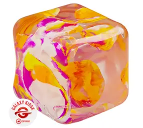Fun Trading Squishy Ice Cube Maltose Würfel Orange (6 cm)