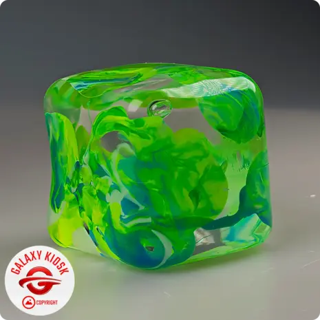 Fun Trading Squishy Ice Cube Maltose Würfel Grün 6 cm – TikTok Anti-Stress Spielzeug