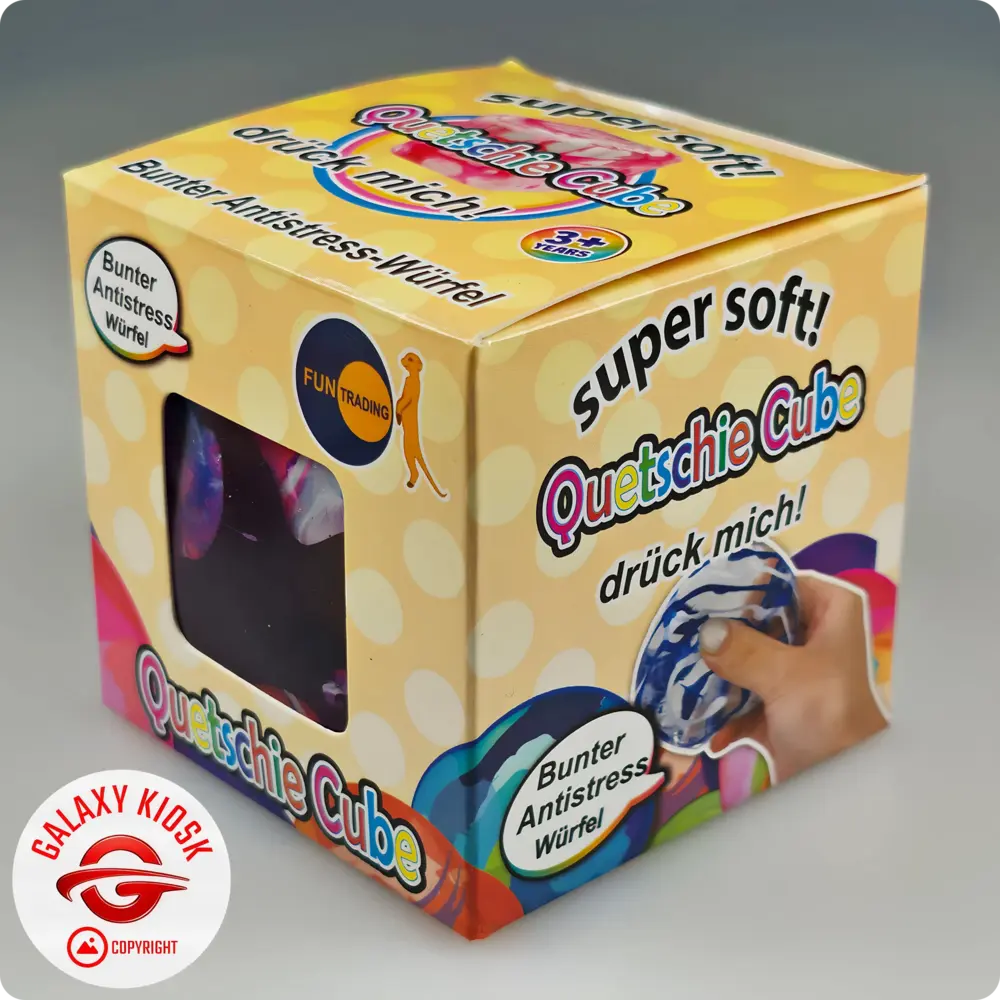 Fun Trading Squishy Ice Cube Maltose Würfel Rot 6 cm – TikTok Anti-Stress Spielzeug
