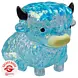 Fun Trading Stretchy Glitzer Kuh Squishy Blau – TikTok Anti-Stress Spielzeug im Highland Cow Look