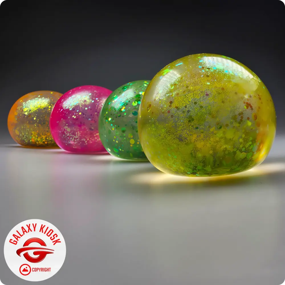 Fun Trading Squishy Ice Ball Maltose Glitzer Ball Gelb – TikTok Anti-Stress Spielzeug im Eisball Look Fun Trading Squishy Ice Ball Maltose Glitzer Ball Gelb – TikTok Anti-Stress Spielzeug im Eisball Look