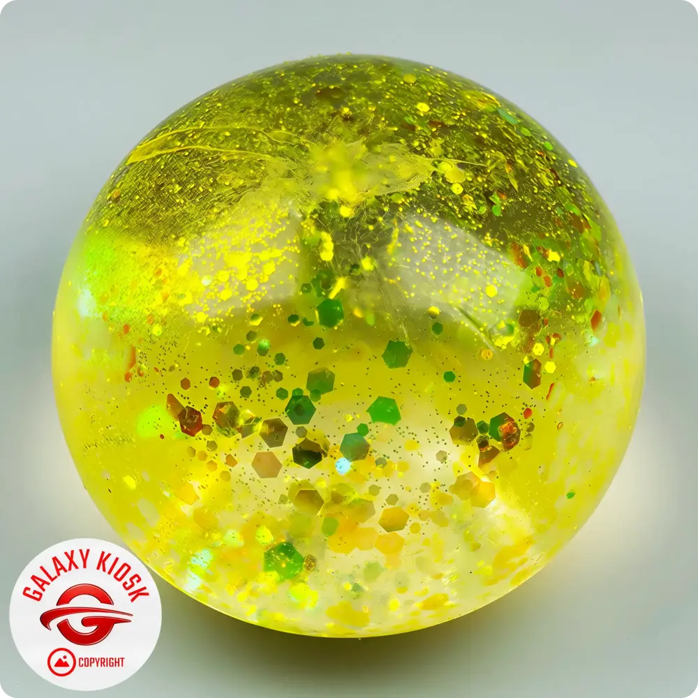Fun Trading Squishy Ice Ball Maltose Glitzer Ball Gelb – TikTok Anti-Stress Spielzeug im Eisball Look Fun Trading Squishy Ice Ball Maltose Glitzer Ball Gelb – TikTok Anti-Stress Spielzeug im Eisball Look