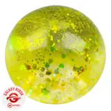 Fun Trading Squishy Ice Ball Maltose Glitzer Ball Gelb 8 cm