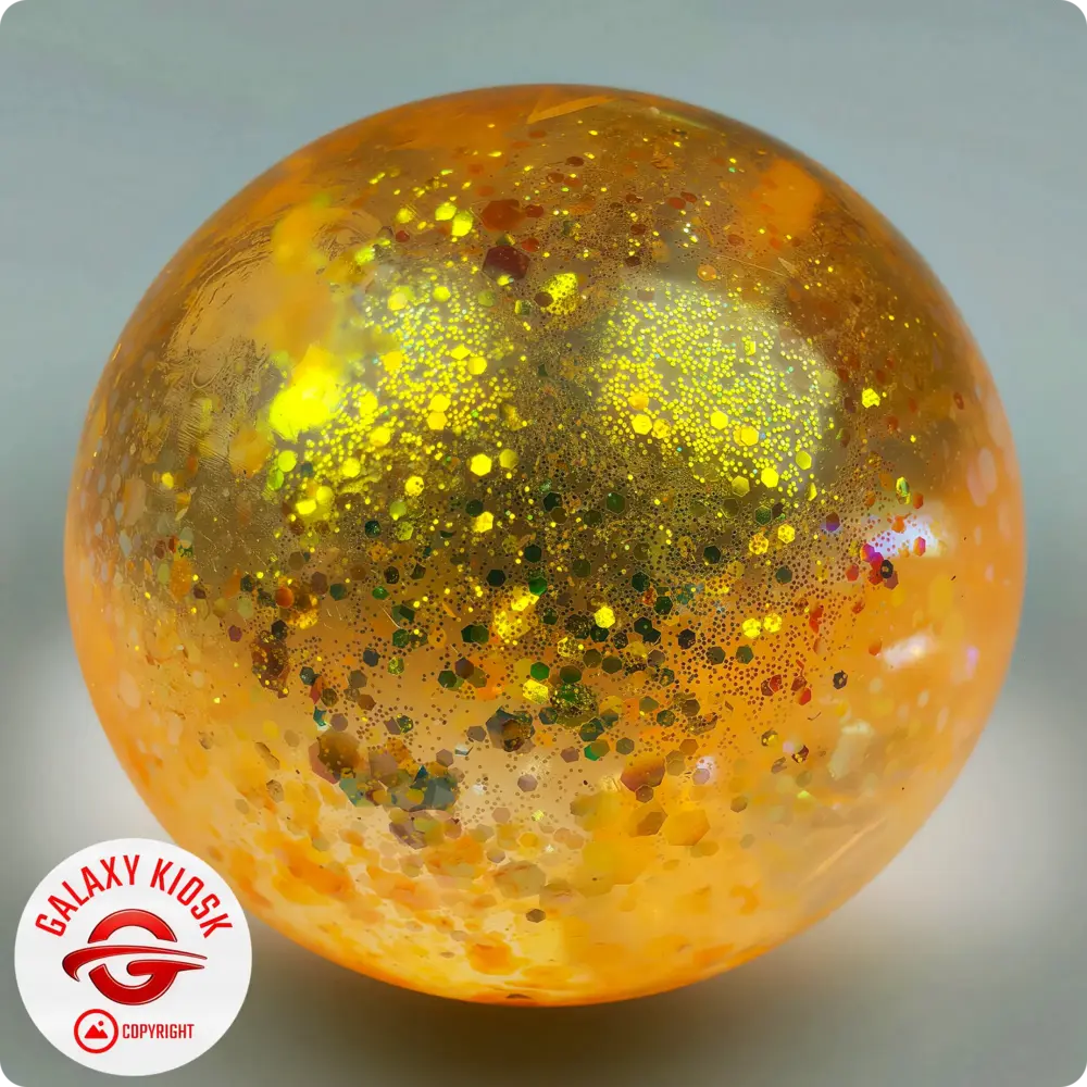 Fun Trading Squishy Ice Ball Maltose Glitzer Ball Orange – TikTok Anti-Stress Spielzeug im Eisball Look Fun Trading Squishy Ice Ball Maltose Glitzer Ball Orange – TikTok Anti-Stress Spielzeug im Eisball Look