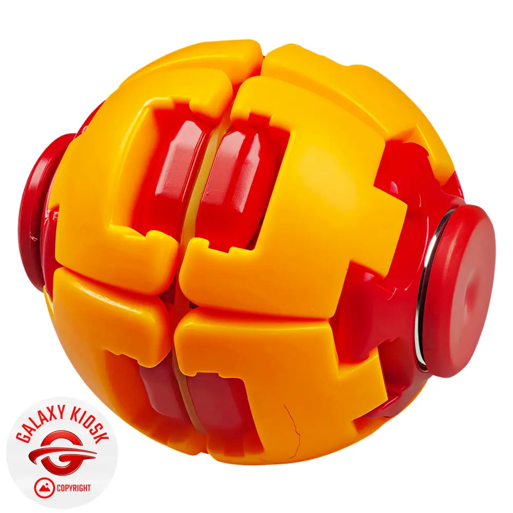 Sun-Vi Fidget Ball 3D Spinner Kreisel Orange Rot – Anti-Stress Spielzeug & Press-to-Spin Ball (6 cm) Sun-Vi Fidget Ball 3D Spinner Kreisel Orange Rot – Anti-Stress Spielzeug & Press-to-Spin Ball (6 cm)