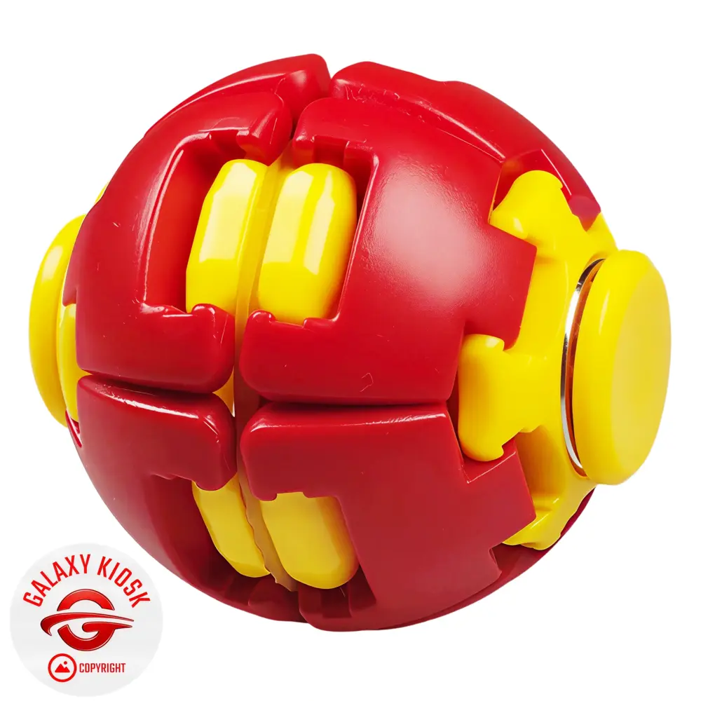Sun-Vi Fidget Ball 3D Spinner Kreisel Rot Gelb – Anti-Stress Spielzeug & Press-to-Spin Ball (6 cm) Sun-Vi Fidget Ball 3D Spinner Kreisel Rot Gelb – Anti-Stress Spielzeug & Press-to-Spin Ball (6 cm)