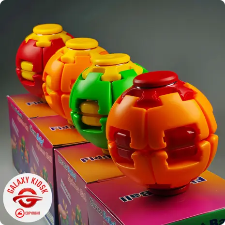 Sun-Vi Fidget Ball 3D Spinner Kreisel Orange Gelb – Anti-Stress Spielzeug & Press-to-Spin Ball (6 cm) Sun-Vi Fidget Ball 3D Spinner Kreisel Orange Gelb – Anti-Stress Spielzeug & Press-to-Spin Ball (6 cm)