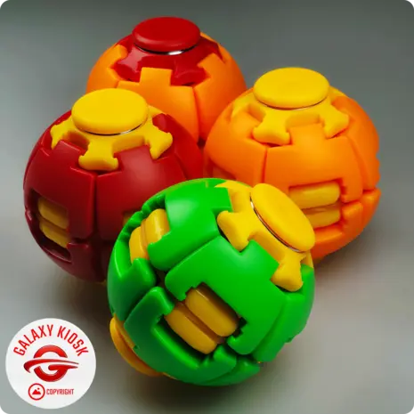 Sun-Vi Fidget Ball 3D Spinner Kreisel Orange Rot – Anti-Stress Spielzeug & Press-to-Spin Ball (6 cm) Sun-Vi Fidget Ball 3D Spinner Kreisel Orange Rot – Anti-Stress Spielzeug & Press-to-Spin Ball (6 cm)